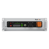 Close-up of Pytes V5 Solar Battery Bank Setup 800Ah